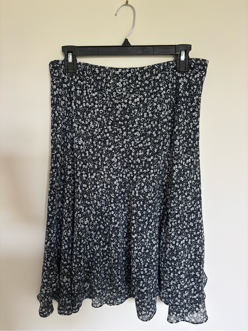 Chaos navy midi skirt